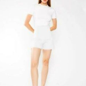 Ripley Rader White Ponte Knit Shorts